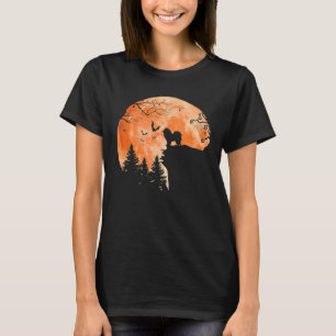 T-shirt Chow Chow Et Lune Silhouette Amoureux des chiens H