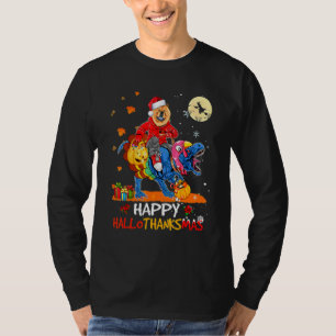 T-shirt Chow Chow Joyeux Hallothanksmas Halloween Thanksgi