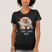 T-shirt Chow Chow Maman Chien Lunettes de soleil (Devant)
