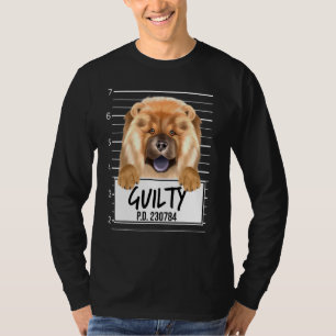 T-shirt Chow Chow Mugshot Chien coupable