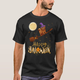 T-shirt Chow Chow Ride Sorcière Shotgun Chow Chow Chien Ha