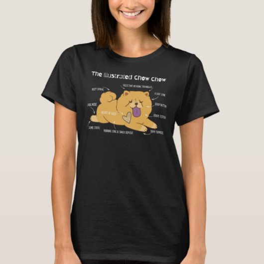 T-Shirt Chow Illustré