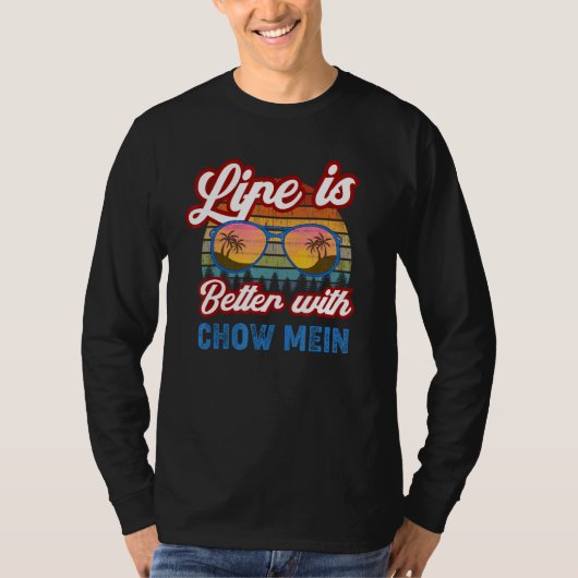 T-shirt Chow Mein Avec Chow Mein Dit : (Devant)