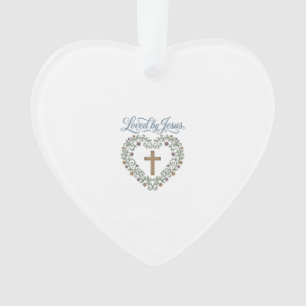 T-shirt chrétien à croix florale aimé de Jésus Des