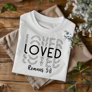 T-shirt chrétien aimé pour hommes et femmes