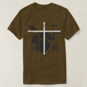 T-shirt Chrétien Batteur Jésus Christ Bâtons à tambour Cro (Design devant)