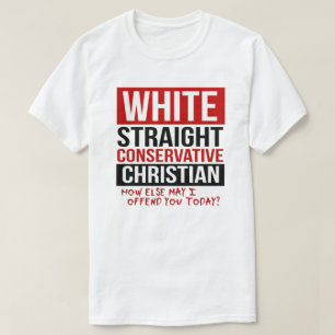 T-SHIRT CHRÉTIEN CONSERVATEUR BLANC