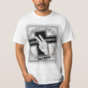T-shirt chrétien croix Jésus Puissance