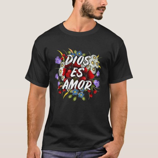 T-shirt Chrétien Dieu Est Amour (Devant)