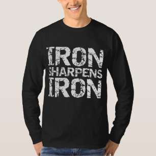 T-shirt Chrétien Discipline Entraînement Distressed Iron S