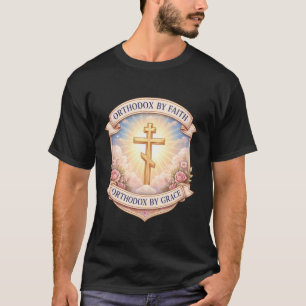 T-shirt Chrétien orthodoxe de par la grâce de la foi Nouve