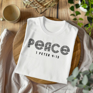 T-shirt chrétien pour hommes et femmes - Paix