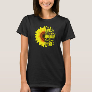 T-shirt Chrétien Tournesol Floral Bible Verse Seigneur Die