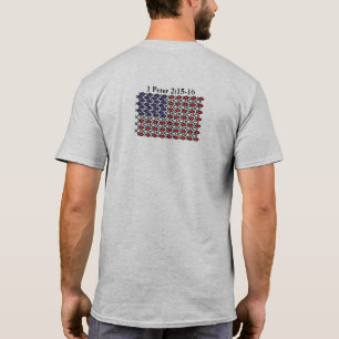 T-shirt Chrétiens contre l'atout 2 dégrossi