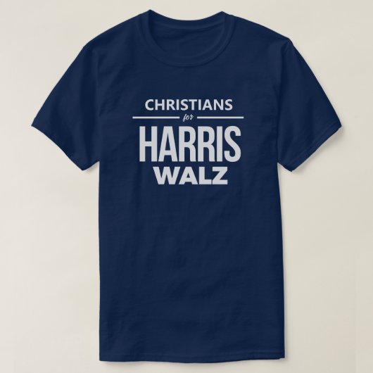 T-shirt Chrétiens pour Harris Walz (Design devant)