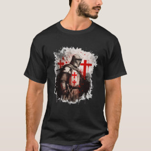 T-shirt Chrétiens Templier Chevaliers Templier Cross Pullo