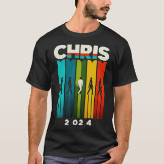 T-shirt Chris 2024 Chris Personnalisé Prénom Pour Hommes 2
