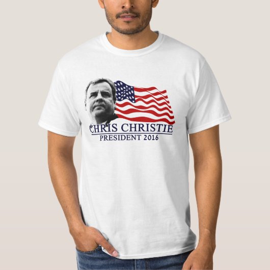 T-shirt Chris Christie pour le président 2016 (Devant)