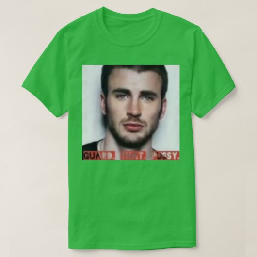 T-shirt Chris Evans Garde Ce Pusy (Design devant)