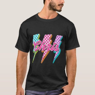 T-shirt Chris Groovy Éclair À Carreaux J'aime Mème