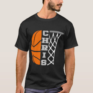 T-shirt Chris Nom Personnalisé Joueur de basket-ball Graph