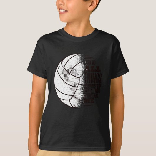 T-shirt Christ de volleyball (Devant)