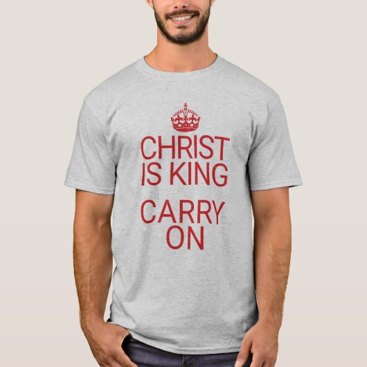 T-shirt Christ est le roi étude de la Bible chrétienne (Devant)