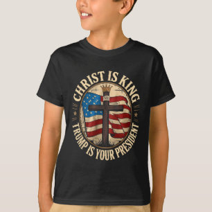 T-shirt Christ est roi et Trump est président