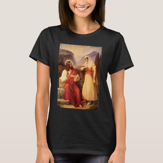 T-shirt Christ et Samaritain par Christian Schleisner (Devant)