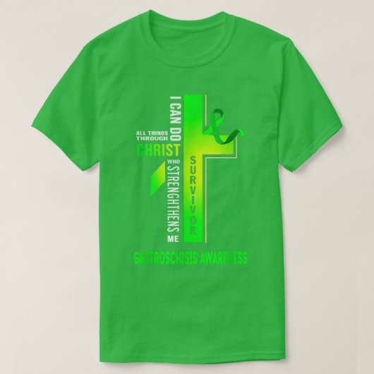 T-shirt Christ traverser la Gastroschisis Sensibilisation (Design devant)