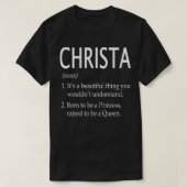 T-shirt Christa Nom Cadeau 59 (Design devant)