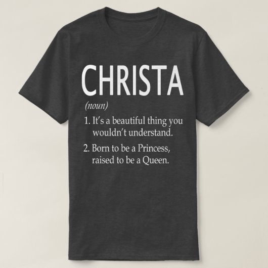 T-shirt Christa Nom Cadeau 6 (Design devant)