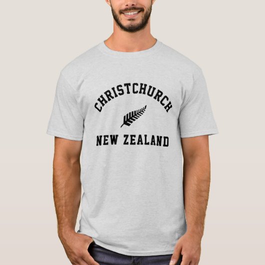 T-shirt Christchurch Nouvelle-Zélande (Devant)