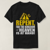T-shirt Christerest Repent Matthieu 32 Le Salut chrétien  (Design devant)