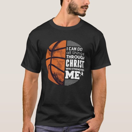 T-shirt Christian Basketball Christ (Devant)