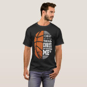 T-shirt Christian Basketball Love All Things I Can Do Thro (Devant entier)