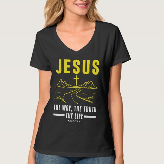 T-shirt Christian Bible Verse Faith Believer Follower  1 (Devant)