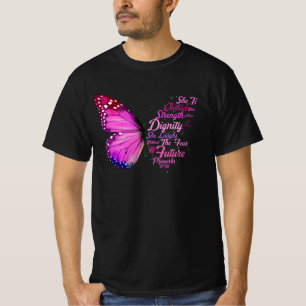 T-shirt Christian Bible Verse Proverbes 31 25 Papillon Ell