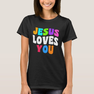 T-shirt Christian  bible verse scriptures Jesus Loves You