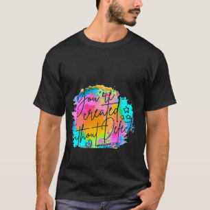 T-shirt Christian Créé Sans Défaut Bible Verse Eau