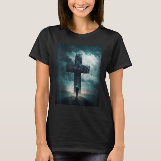 T-shirt Christian Cross Faith and Prayer (Devant)