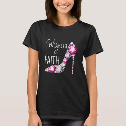 T-shirt Christian Diamond Chaussure Femme De Foi (Devant)