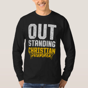 T-shirt Christian Drummer Church Worship Drum Player 31