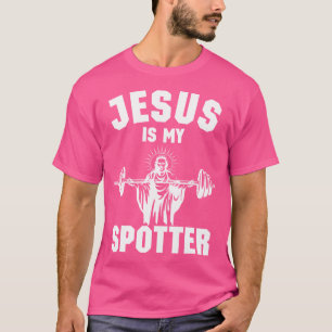 T-shirt Christian Funny Gym Jésus Est Mon Cadeau Spotter
