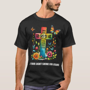 T-shirt Christian Glow Pour Jésus Laissez Votre Lumière Br