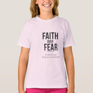 T-shirt Christian Gym Shirt | Faith Over Fear Workout Moti