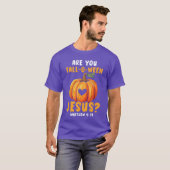 T-shirt Christian Halloween Jésus Christ Tricher Ou Traite (Devant entier)