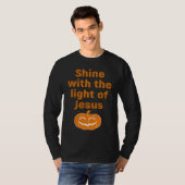 T-shirt Christian Halloween Shine With The Light Of Jesus (Devant entier)