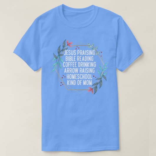 T-shirt Christian Homeschool Mom  (Design devant)