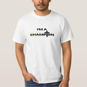 T-shirt Christian Je suis champion chemise